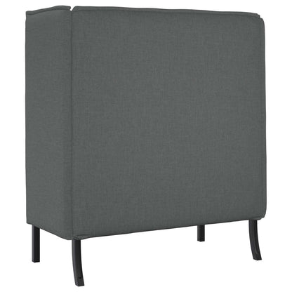 Divano alto 101cm Grigio scuro Tessuto | homemem39
