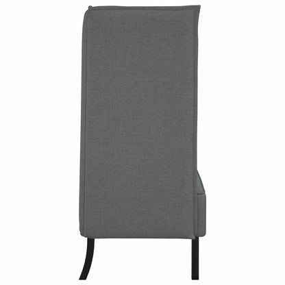 Divano alto 101cm Grigio scuro Tessuto | homemem39