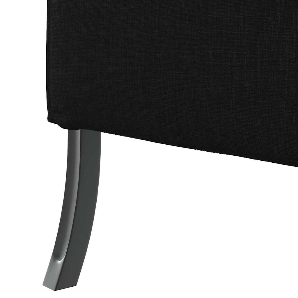 Divano alto 101cm Nero Tessuto | homemem39