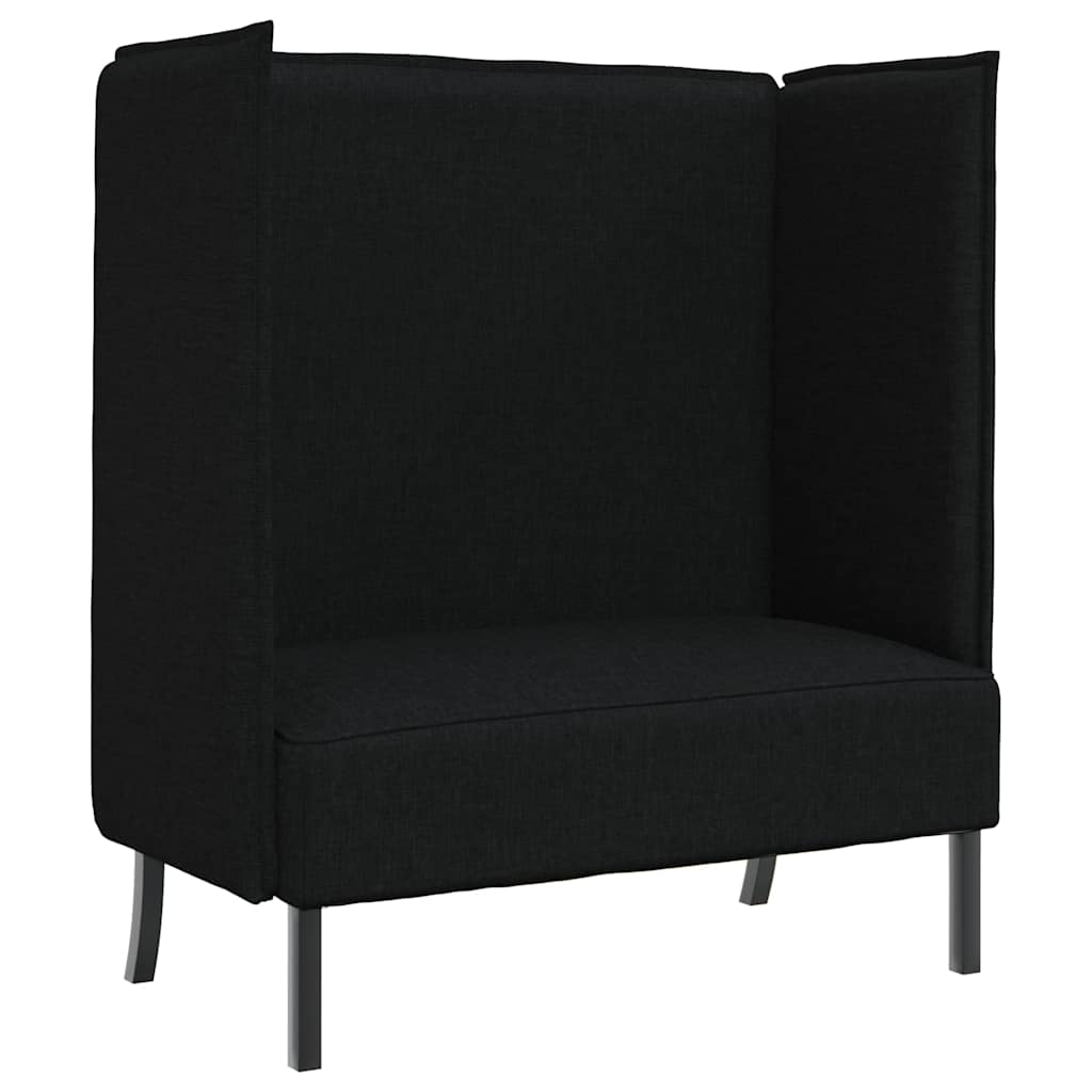 Divano alto 101cm Nero Tessuto | homemem39