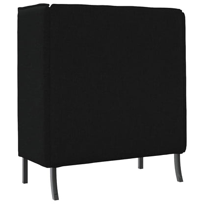 Divano alto Nero 109 x 56 x 121 cm Tessuto - homemem39