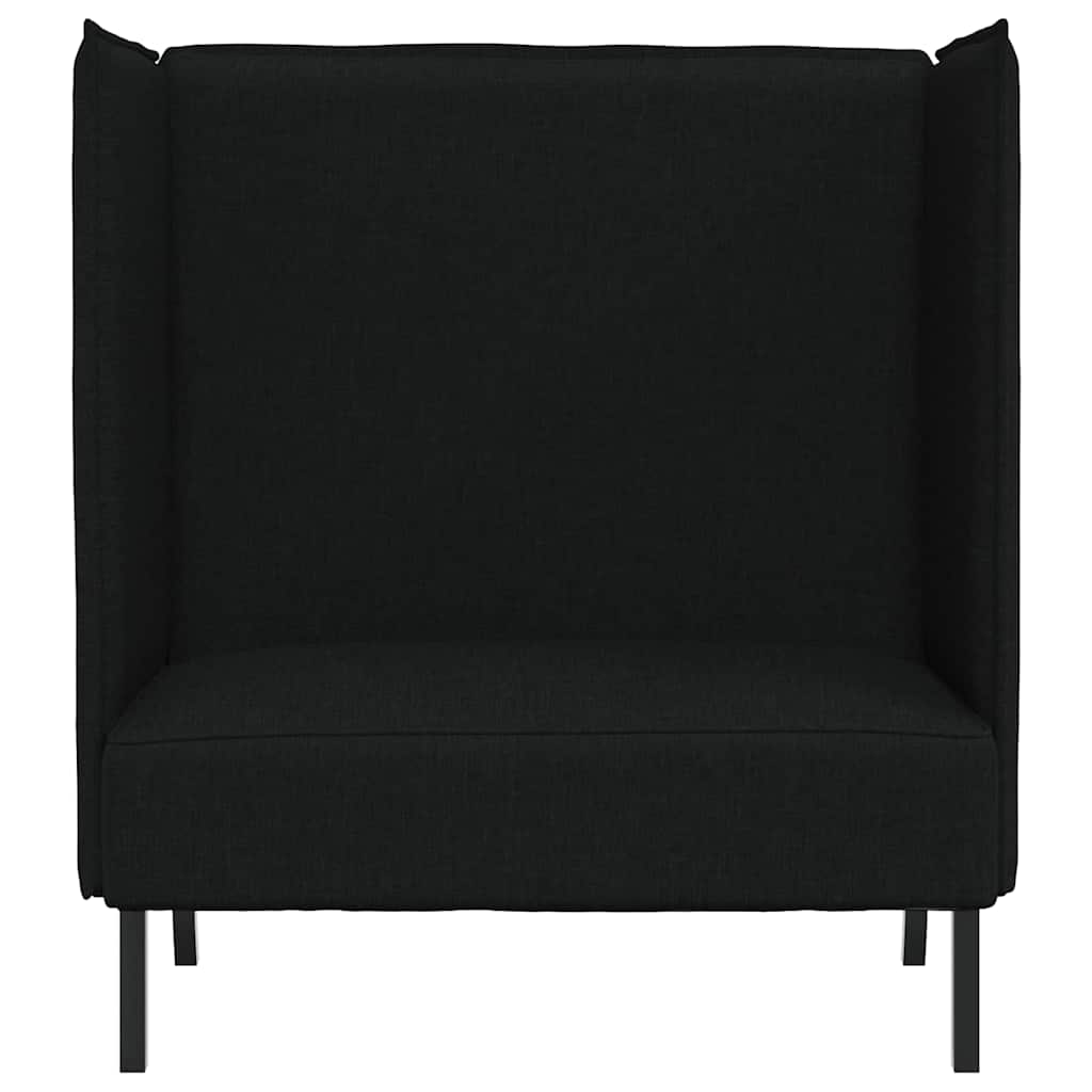 Divano alto Nero 109 x 56 x 121 cm Tessuto - homemem39