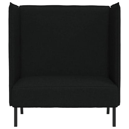 Divano alto Nero 109 x 56 x 121 cm Tessuto - homemem39