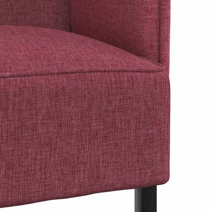 Divano alto 101cm Rosso vino Tessuto | homemem39
