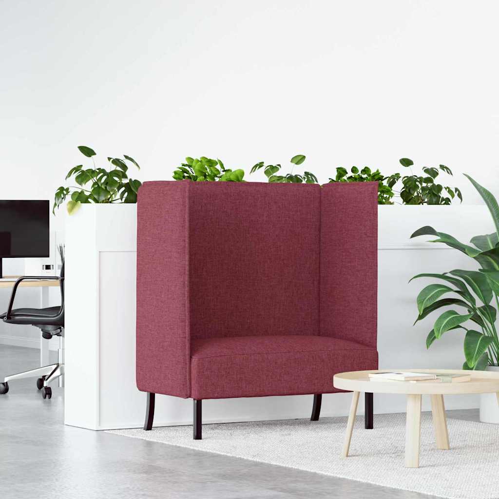 Divano alto 101cm Rosso vino Tessuto | homemem39