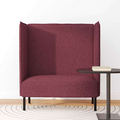 Divano alto 101cm Rosso vino Tessuto | homemem39