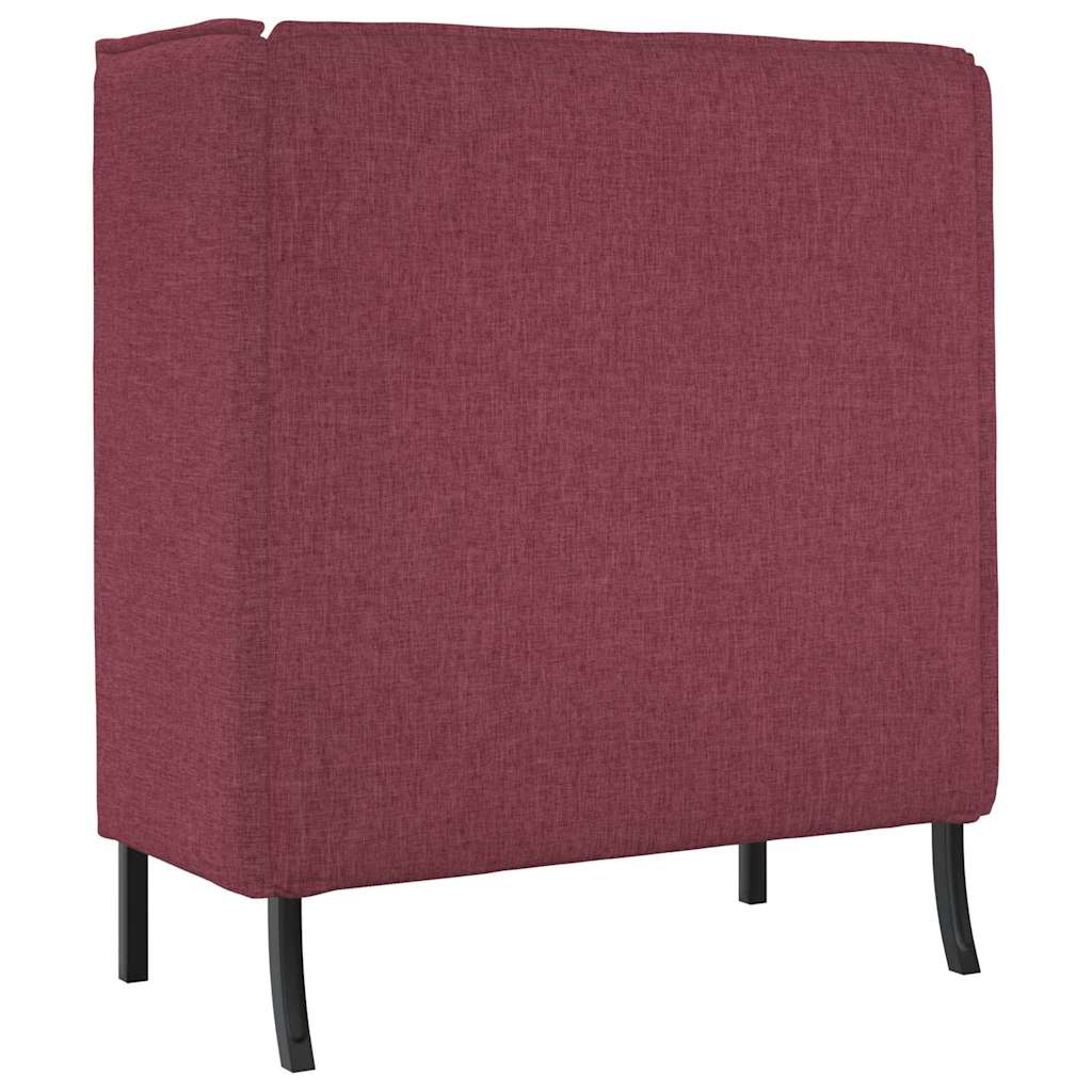 Divano alto 101cm Rosso vino Tessuto | homemem39
