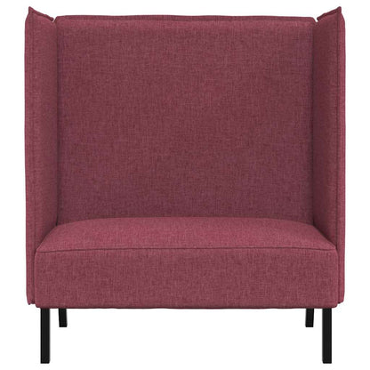 Divano alto 101cm Rosso vino Tessuto | homemem39