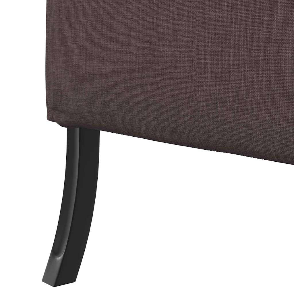 Divano alto 101cm Marrone scuro Tessuto | homemem39
