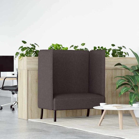 Divano alto 101cm Marrone scuro Tessuto | homemem39