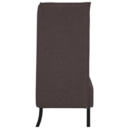 Divano alto 101cm Marrone scuro Tessuto | homemem39