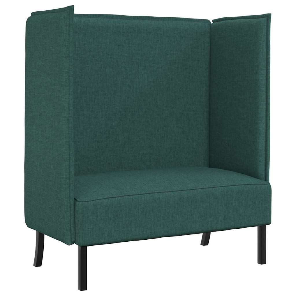 Divano alto 101cm Verde scuro Tessuto