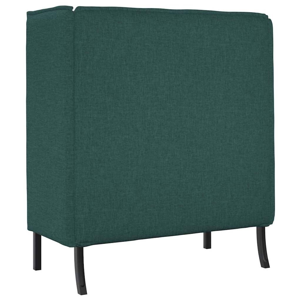 Divano alto 101cm Verde scuro Tessuto
