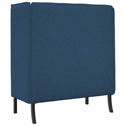 Divano alto 101cm Blu Tessuto