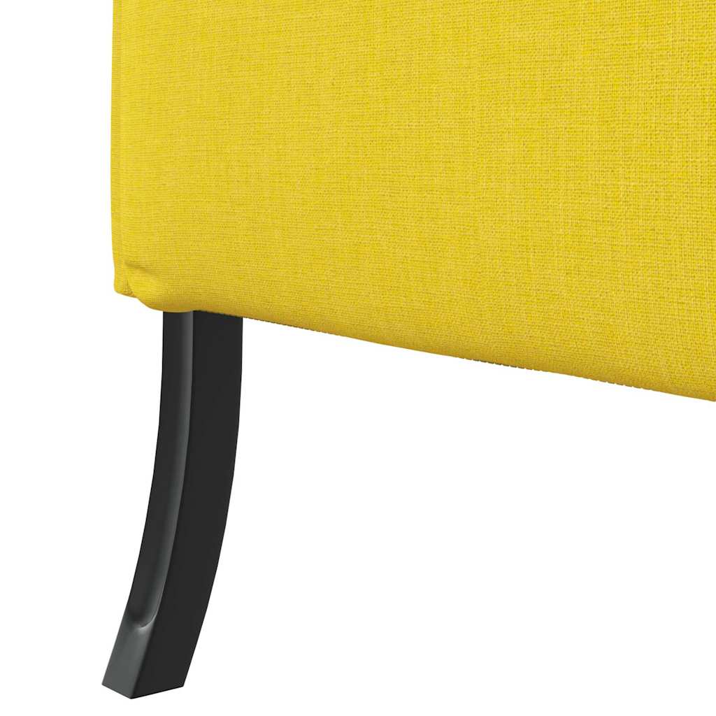 Divano alto 101cm Giallo chiaro Tessuto | homemem39