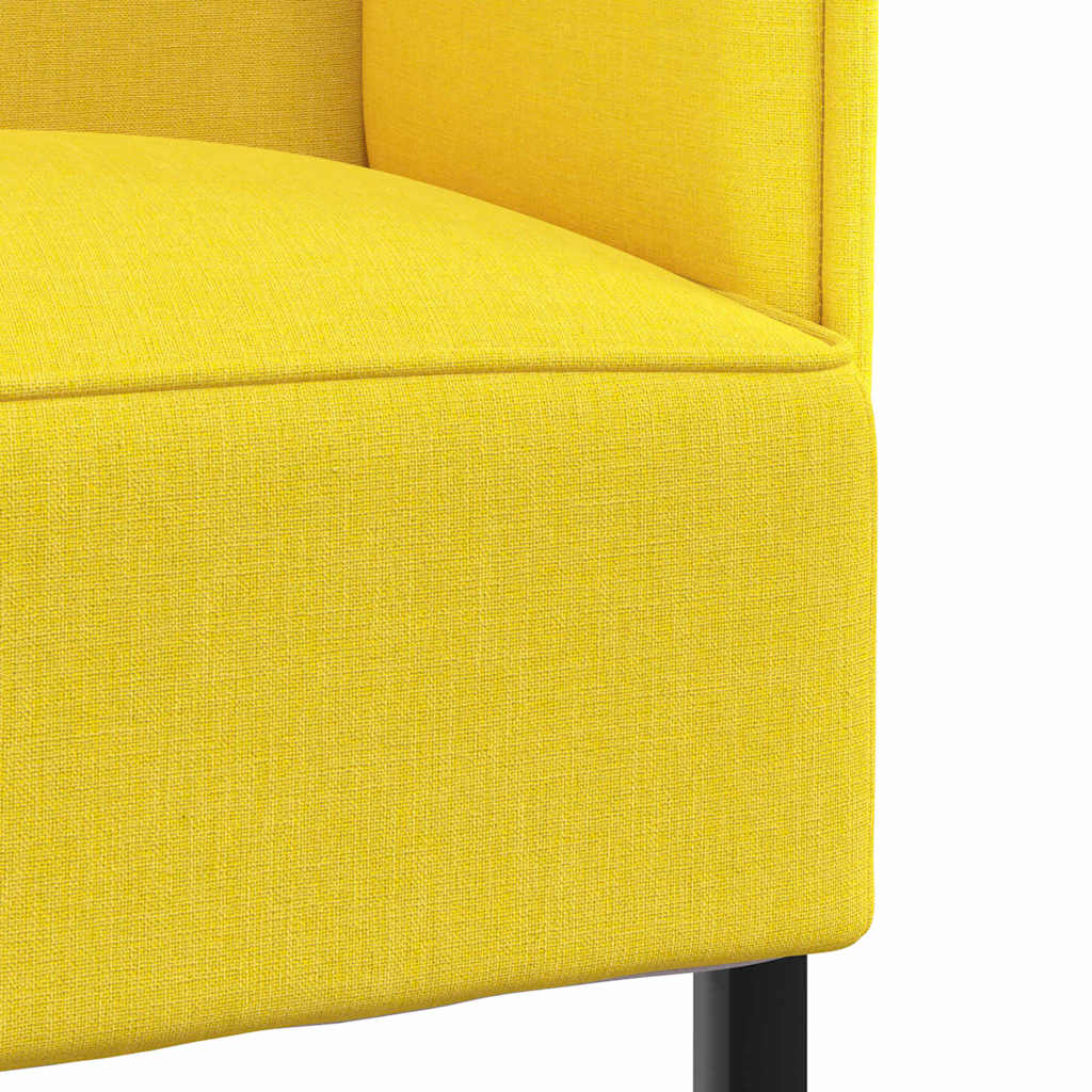 Divano alto 101cm Giallo chiaro Tessuto | homemem39