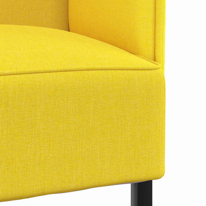 Divano alto 101cm Giallo chiaro Tessuto | homemem39