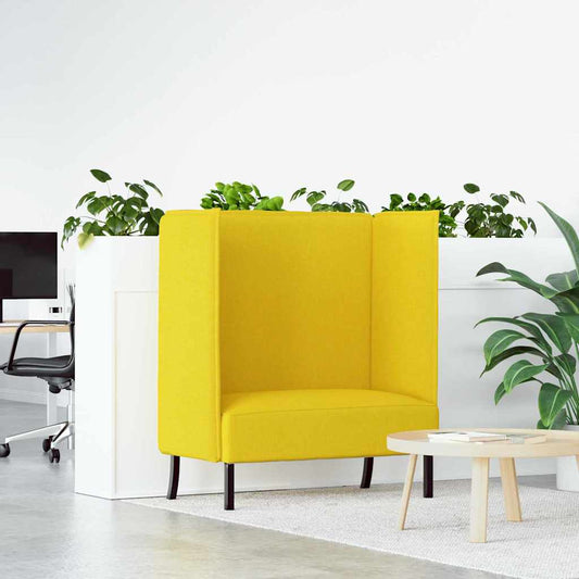 Divano alto 101cm Giallo chiaro Tessuto | homemem39