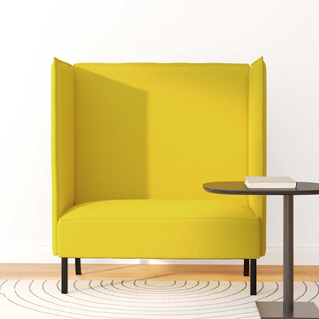 Divano alto 101cm Giallo chiaro Tessuto | homemem39