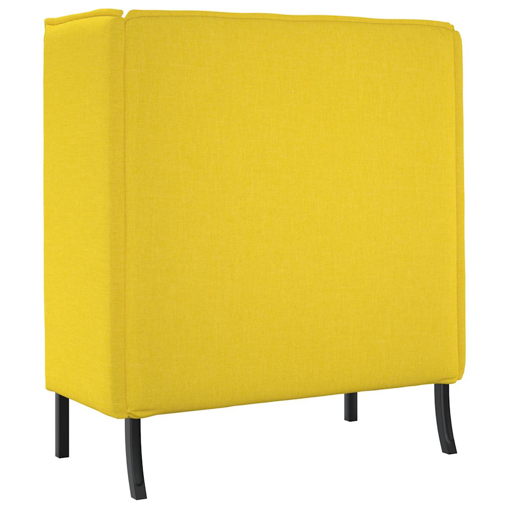 Divano alto 101cm Giallo chiaro Tessuto | homemem39