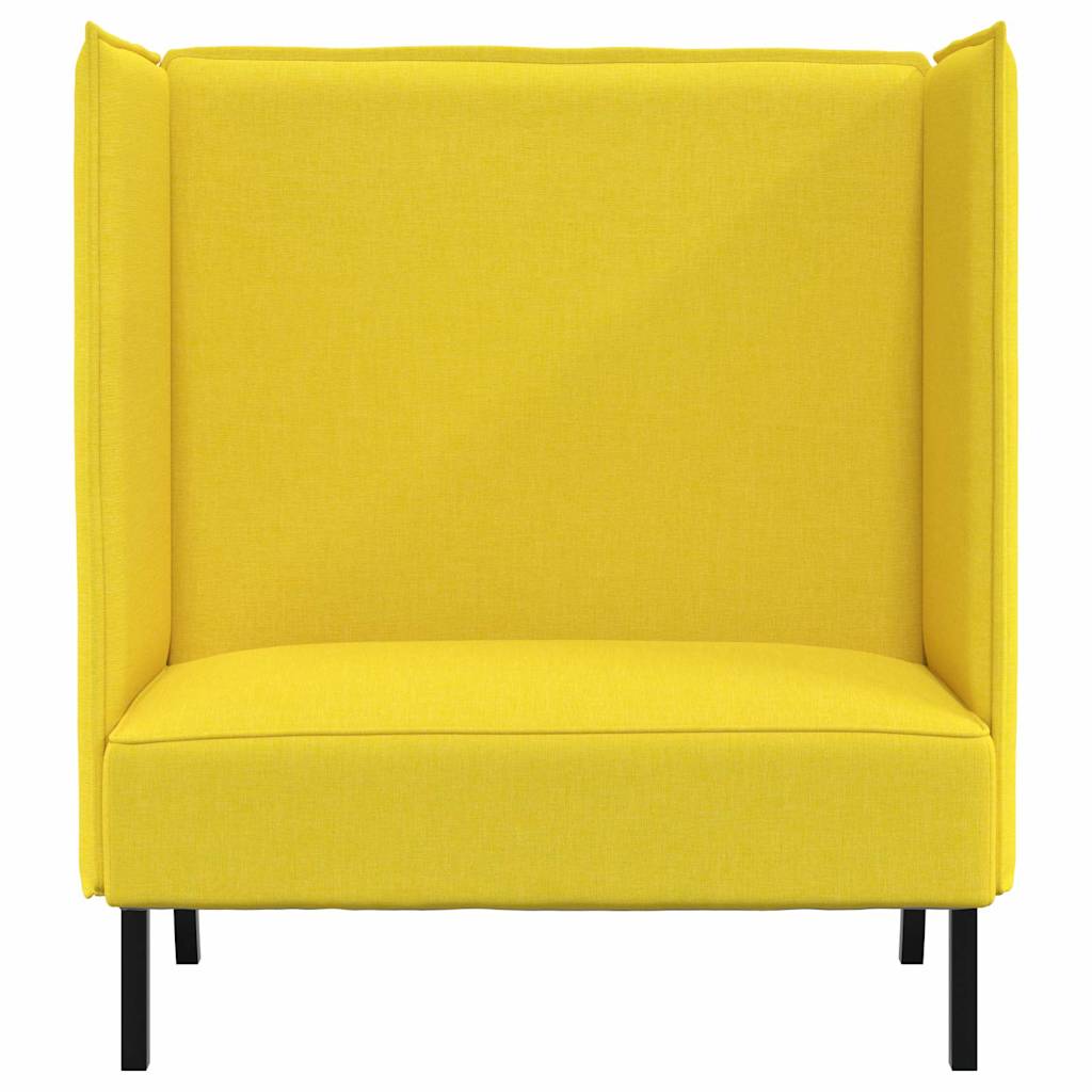 Divano alto 101cm Giallo chiaro Tessuto | homemem39
