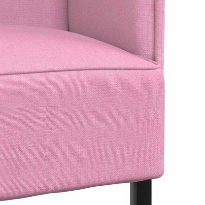 Divano alto Rosa 109 x 56 x 121 cm Tessuto - homemem39