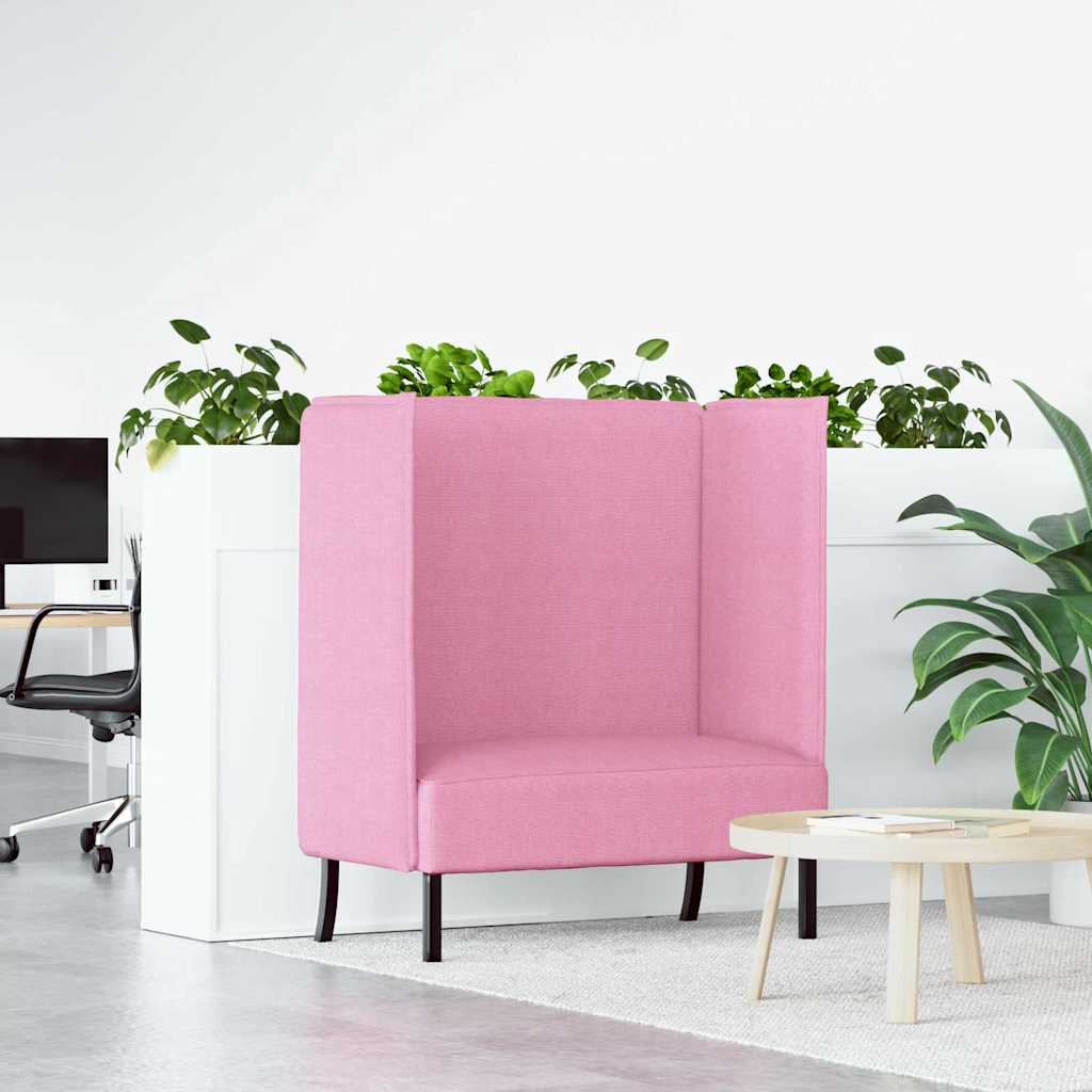 Divano alto 101cm Rosa Tessuto