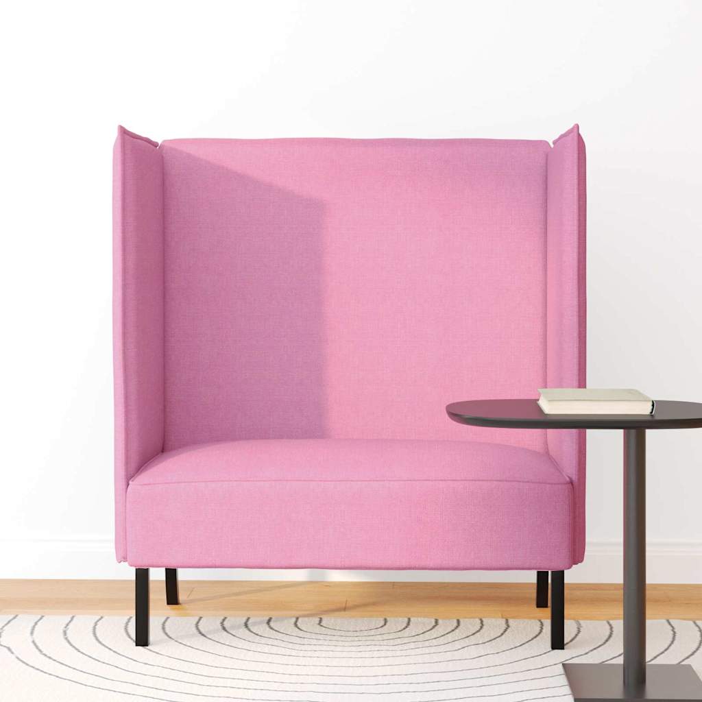 Divano alto 101cm Rosa Tessuto