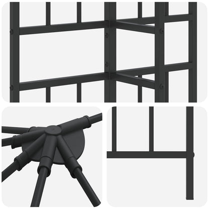 Struttura Gazebo 6 x 3 m Nero Acciaio