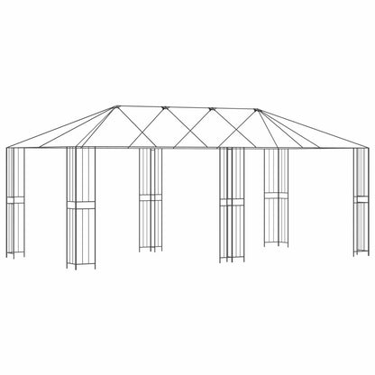 Struttura Gazebo 6 x 3 m Nero Acciaio | homemem39