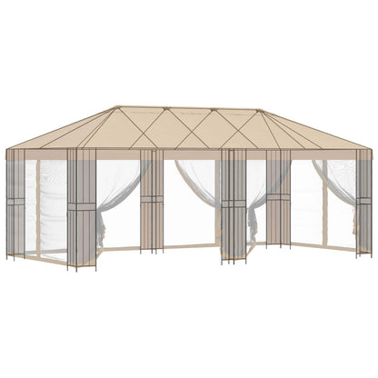 Struttura Gazebo 6 x 3 m Nero Acciaio | homemem39