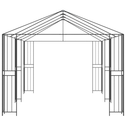 Struttura Gazebo 6 x 3 m Nero Acciaio