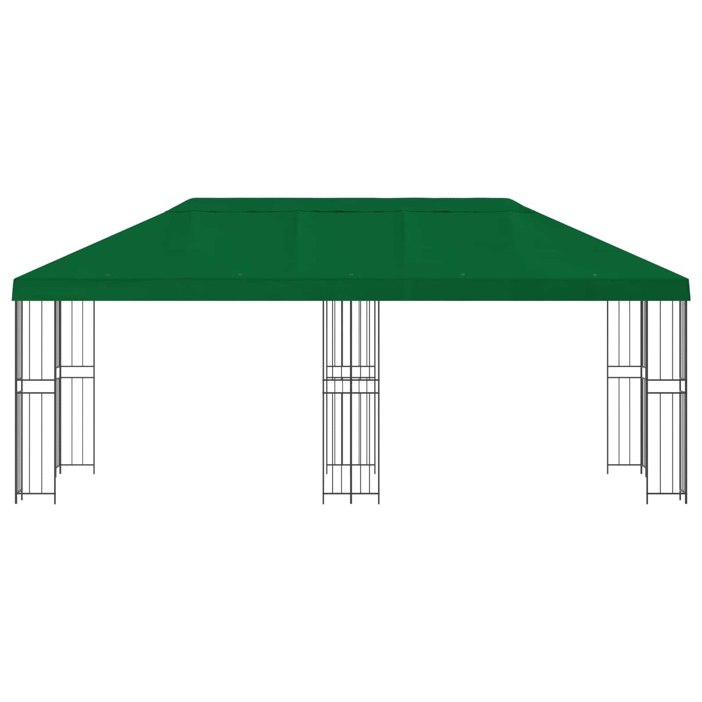 Gazebo con pareti laterali 6 x 3 m Verde Poliestere e Acciaio | homemem39
