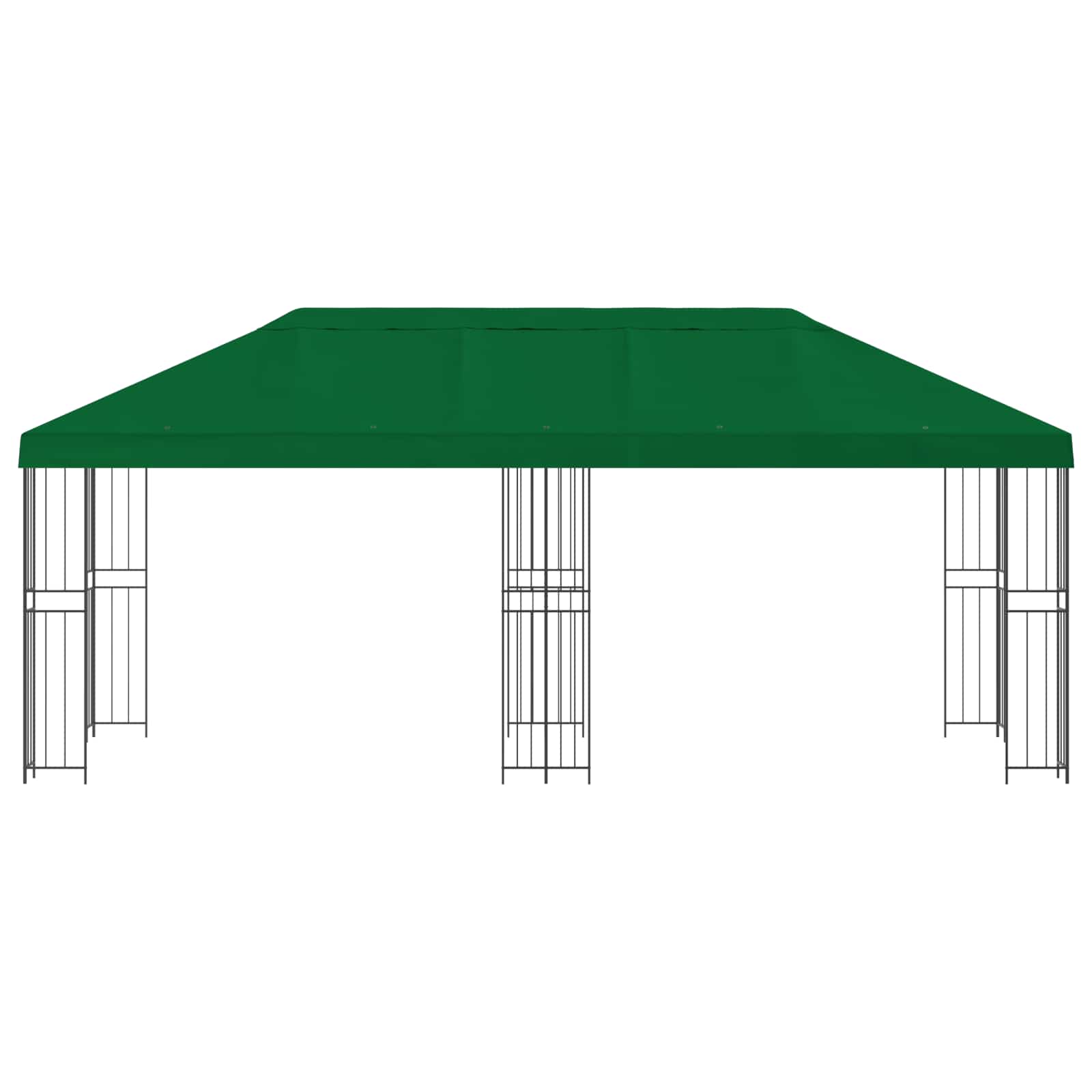 Gazebo con pareti laterali 6 x 3 m Verde Poliestere e Acciaio | homemem39