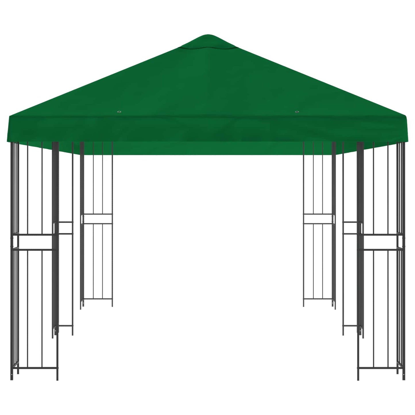 Gazebo con pareti laterali 6 x 3 m Verde Poliestere e Acciaio | homemem39