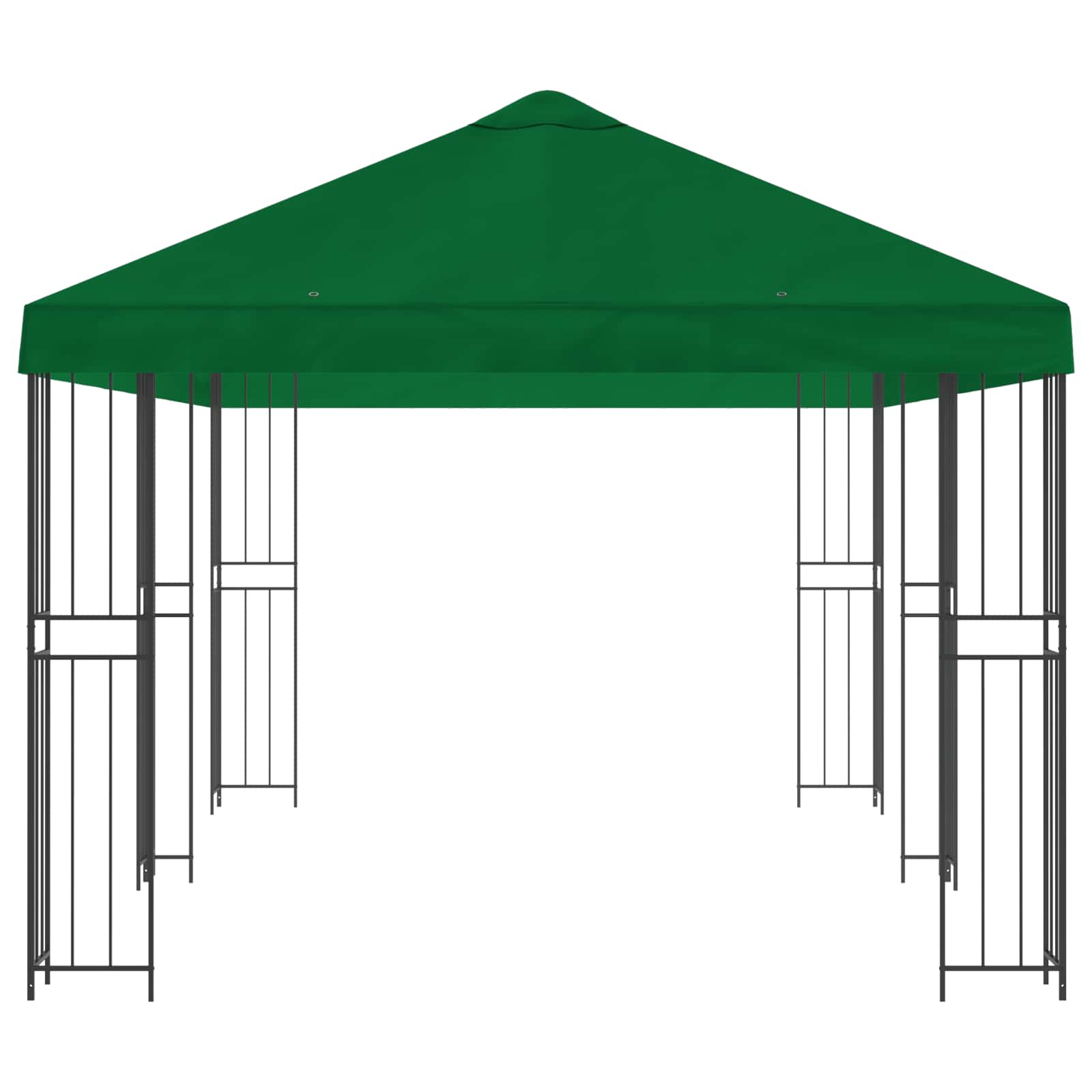 Gazebo con pareti laterali 6 x 3 m Verde Poliestere e Acciaio | homemem39