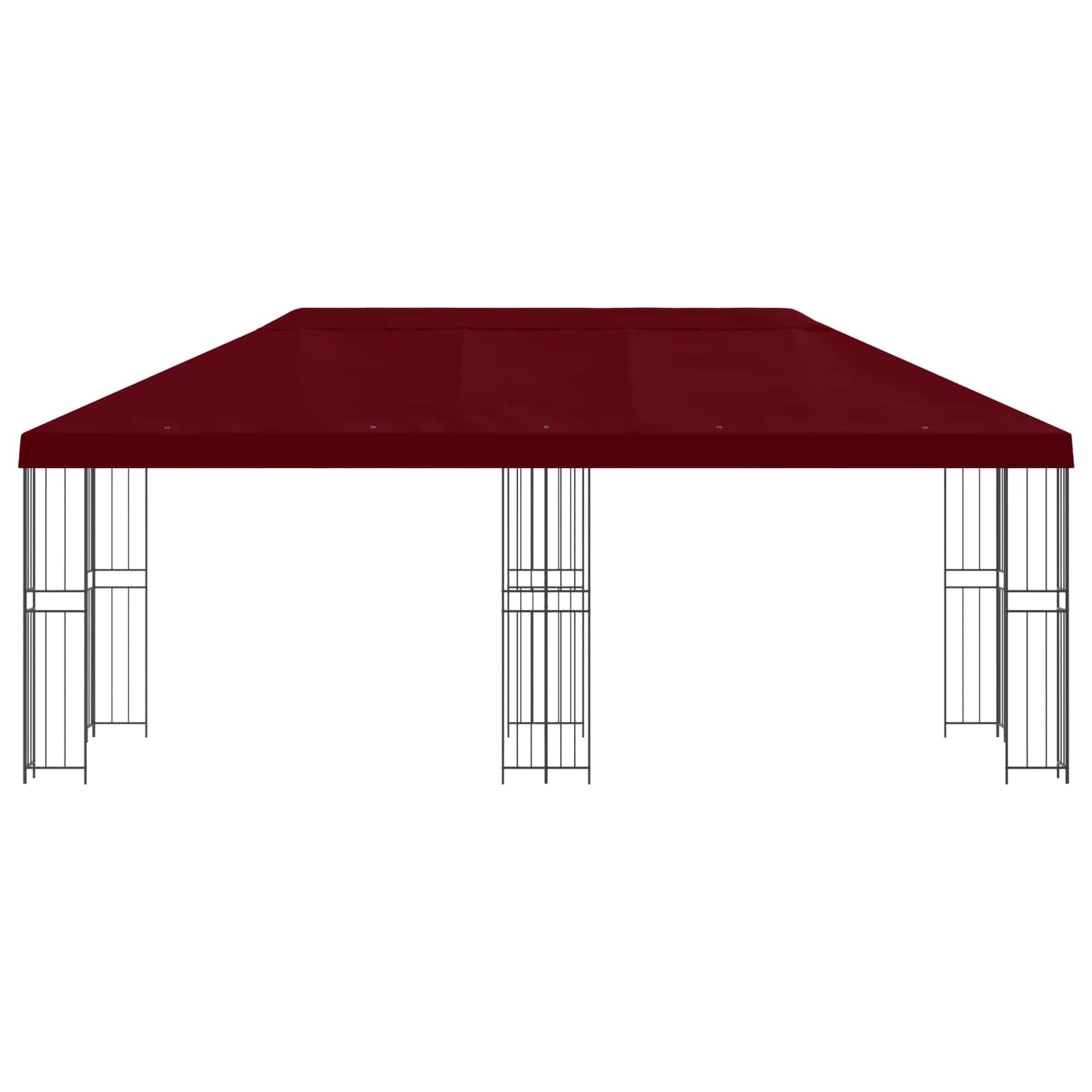 Gazebo con pareti laterali 6 x 3 m Borgogna | homemem39