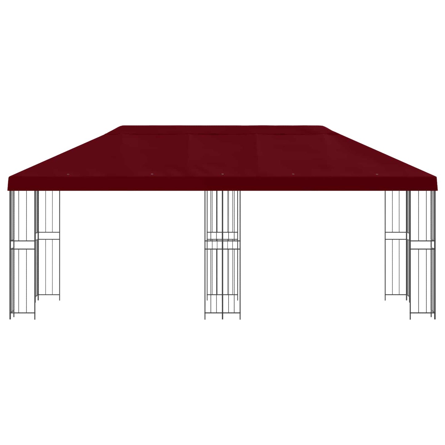 Gazebo con pareti laterali 6 x 3 m Borgogna