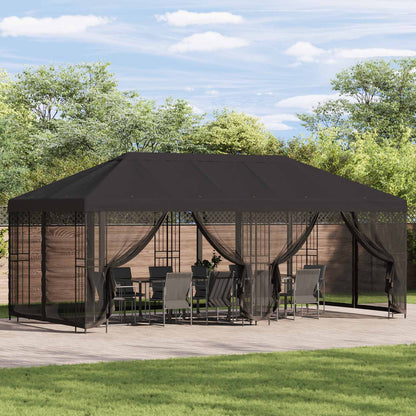 Gazebo con pareti laterali 6 x 3 m Antracite | homemem39