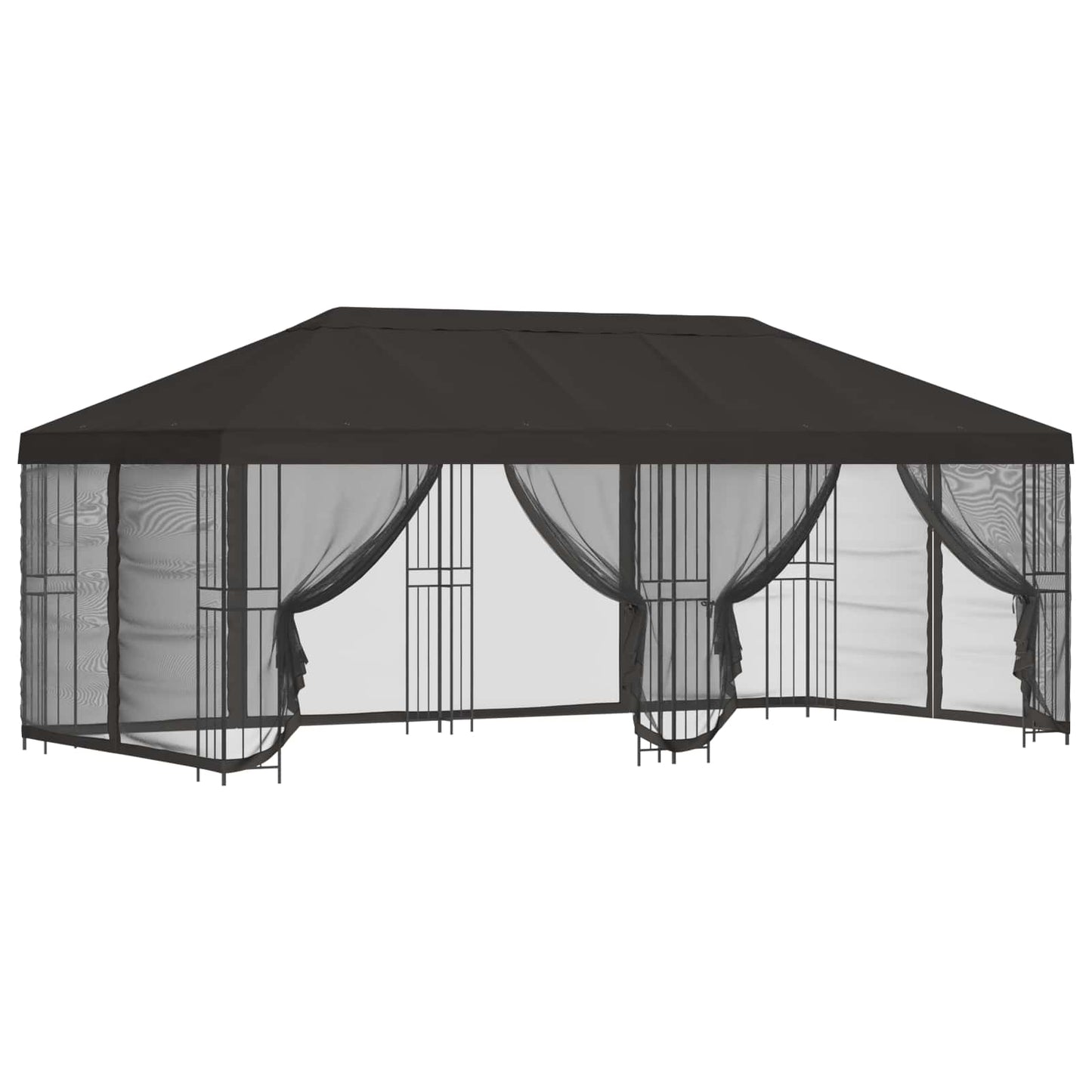 Gazebo con pareti laterali 6 x 3 m Antracite
