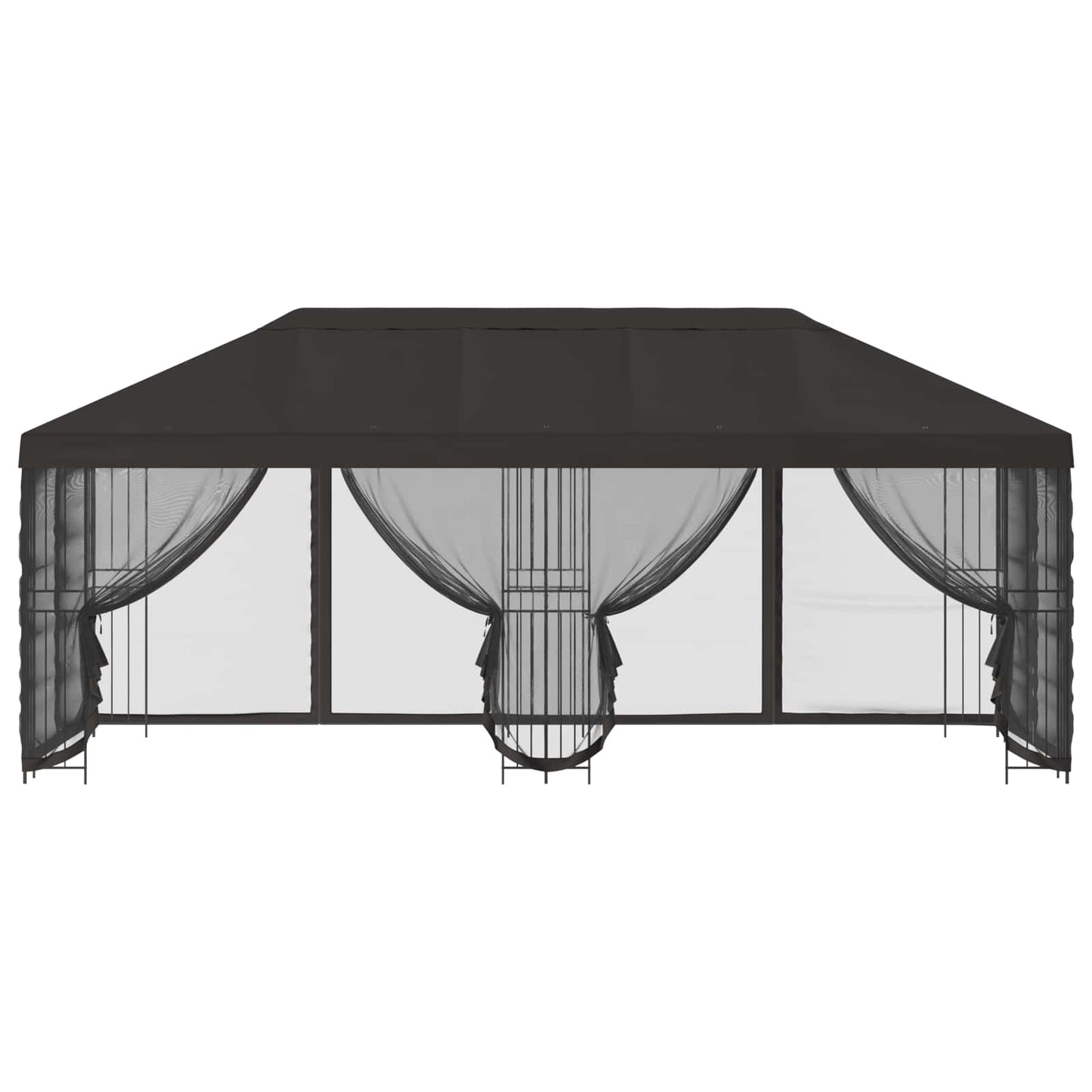 Gazebo con pareti laterali 6 x 3 m Antracite | homemem39