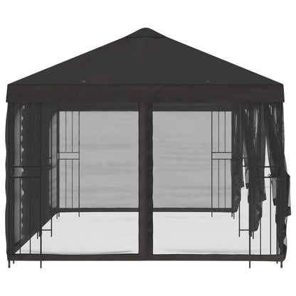 Gazebo con pareti laterali 6 x 3 m Antracite | homemem39