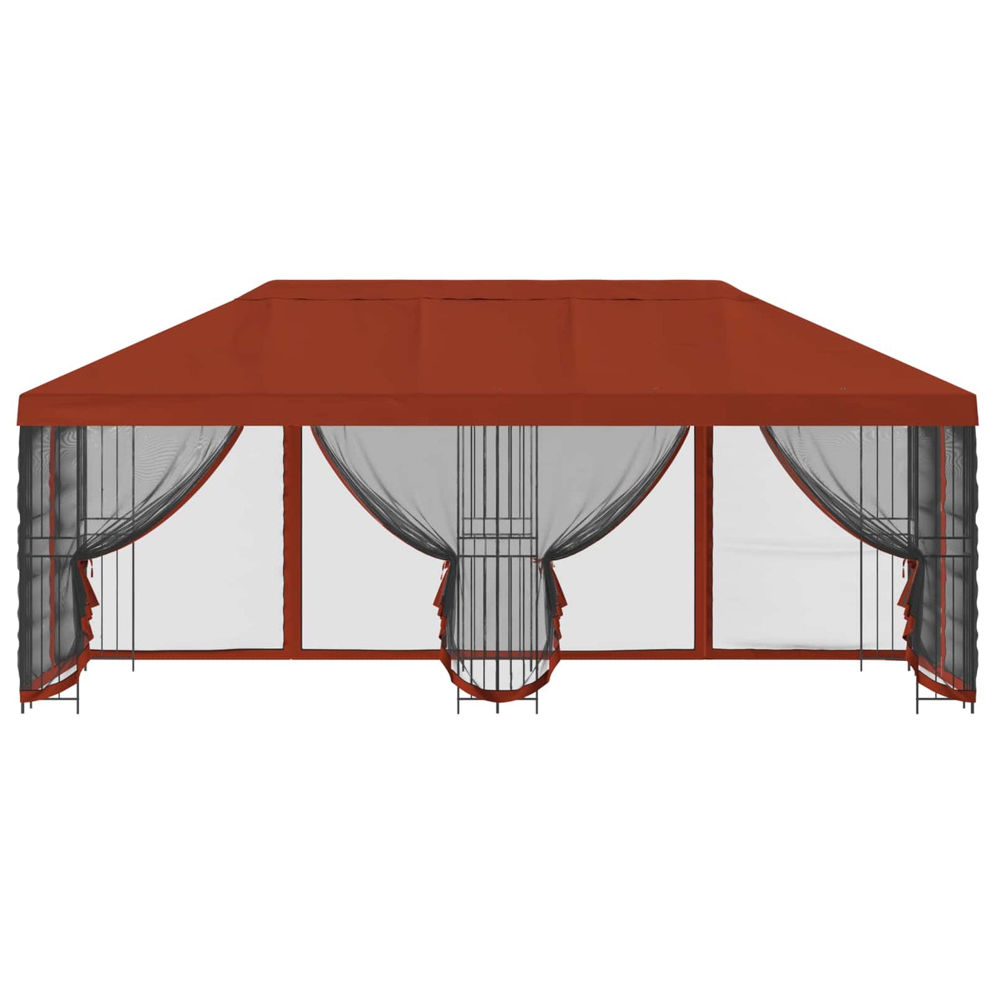 Gazebo con pareti laterali 6 x 3 m Terracotta | homemem39