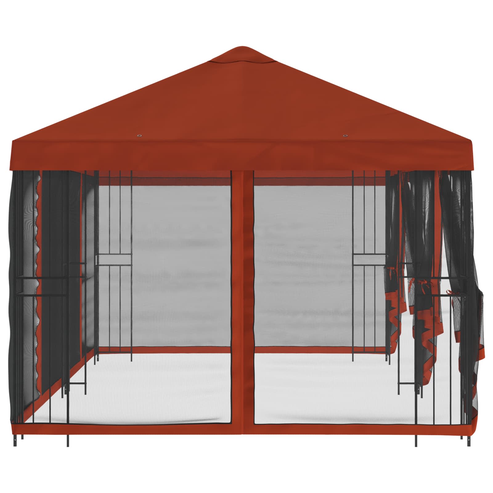 Gazebo con pareti laterali 6 x 3 m Terracotta | homemem39