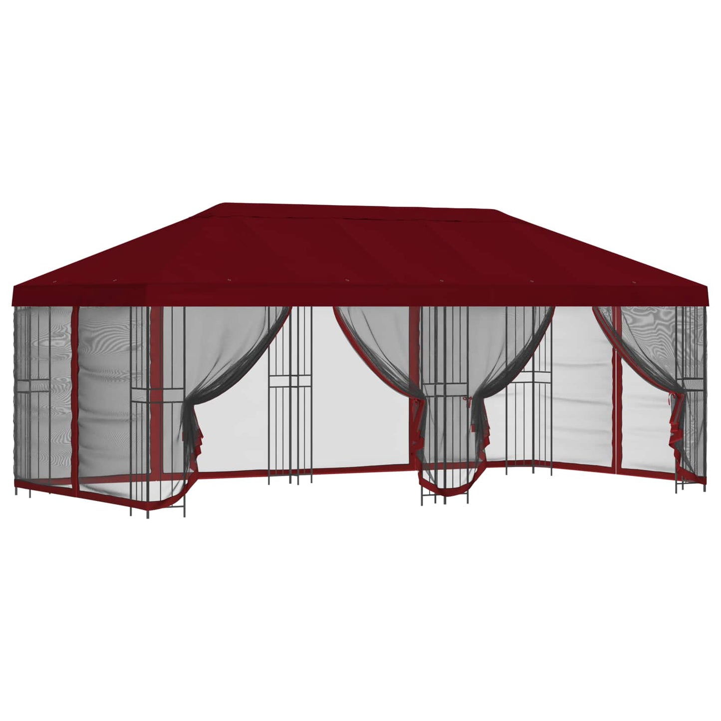 Gazebo con pareti laterali 6 x 3 m Borgogna | homemem39