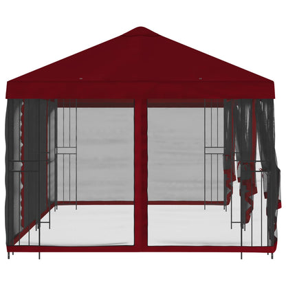 Gazebo con pareti laterali 6 x 3 m Borgogna | homemem39