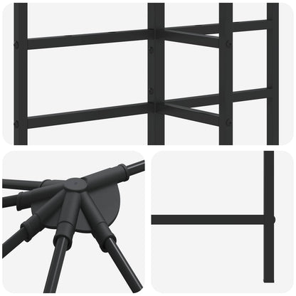 Struttura Gazebo 6 x 3 m Nero Acciaio | homemem39