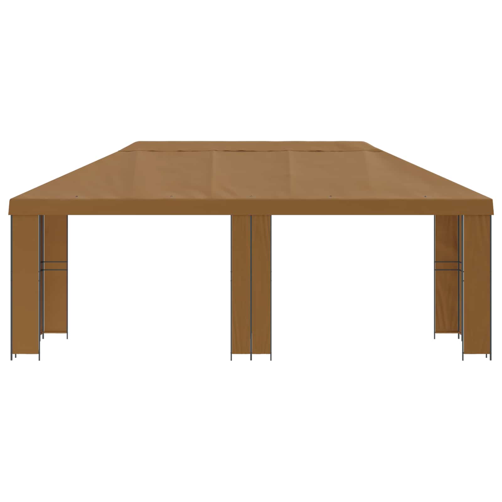Gazebo da giardino 6 x 3 m Beige Poliestere e Acciaio 190 | homemem39