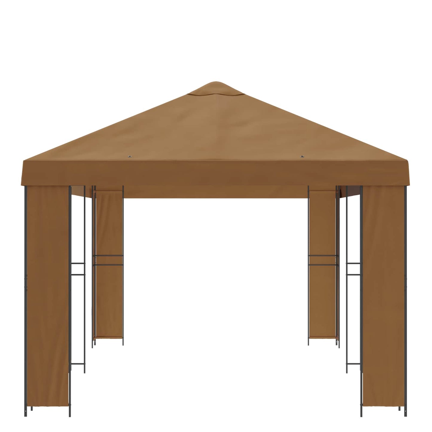 Gazebo da giardino 6 x 3 m Beige Poliestere e Acciaio 190 | homemem39