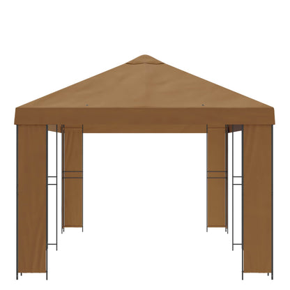 Gazebo da giardino 6 x 3 m Beige Poliestere e Acciaio 190 | homemem39